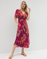 SUNRISE FLORA RED BEAUTY - Pamilla Midi Bra Dress | Soma