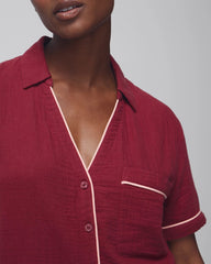 VERMILLION - Short-Sleeve Pajama Top | Soma