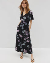 FLORAL HAVEN BLACK - Oasis Midi Bra Dress | Soma