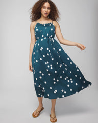 BELLE DOT DARK HARBOUR - Pleated Tie Midi Bra Dress | Soma