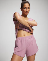 LILAC WINE - Lace Trim Pajama Short | Soma