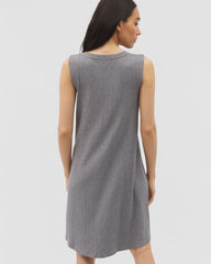 HEATHER CHARCOAL - Rib Lounge Short Dress | Soma