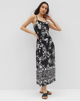 PEACEFUL FLORA BLK - Paradiso Midi Bra Dress | Soma