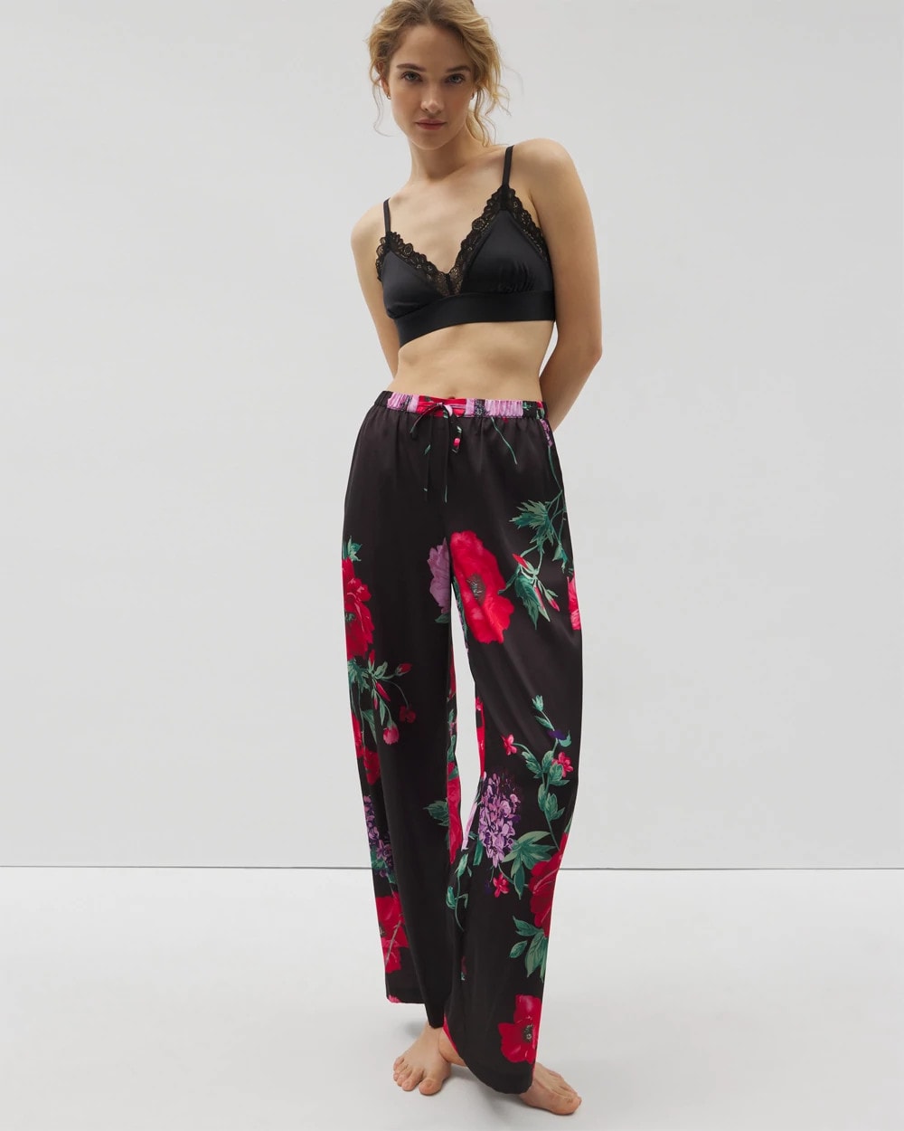 RHAPSODY FLORA G BLACK - Printed Pajama Pants | Soma