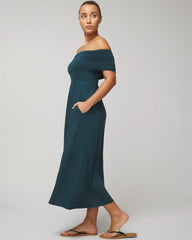 DARK HARBOUR - Off-The-Shoulder Midi Bra Dress | Soma