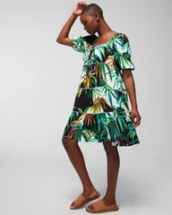 BUNGALOW PALMS COCONUT - Tiered Short Bra Dress | Soma