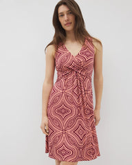 GOA GEO GRAND VELVET PLUM - V-Neck Short Bra Dress | Soma