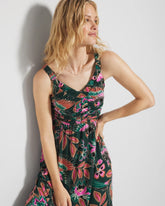 PARROT-ISE LUSH EMERALD - Midi Bra Dress | Soma