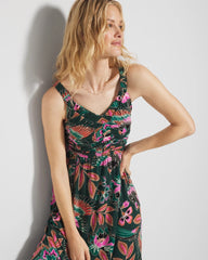PARROT-ISE LUSH EMERALD - Midi Bra Dress | Soma