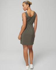 DARK GRAY OLIVE - Tank Cargo Dress | Soma
