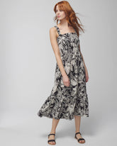 PATTERNED PALMS BLACK - Midi Bra Dress | Soma