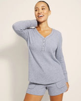 LUNAR TIDE - Long-Sleeve Pajama Henley | Soma