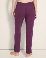 BLACKBERRY WINE - Rib Ankle Pajama Pants | Soma