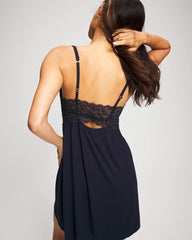 NIGHTFALL NAVY - Soft Support Lace Chemise | Soma