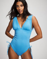 AZURE BLUE - V-Neck One-Piece | Soma