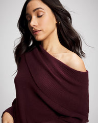 MERLOT - Premier Knit off the Shoulder Sweater | Soma