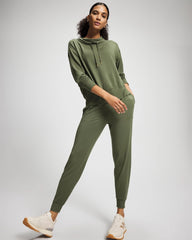 DARK SAGE - Ultrasoft Fleece Relaxed Funnel Neck Sweatshirt | Soma