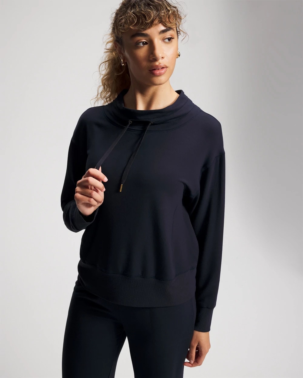 MIDNIGHT SKIES - Ultrasoft Fleece Relaxed Funnel Neck Sweatshirt | Soma