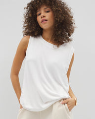 OPTIC WHITE - Rib Knit Sleeveless Top | Soma