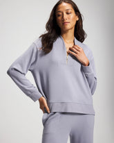 PERFECT SKY - Ultrasoft Fleece Quarter Zip Sweatshirt | Soma