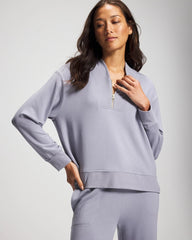 PERFECT SKY - Ultrasoft Fleece Quarter Zip Sweatshirt | Soma
