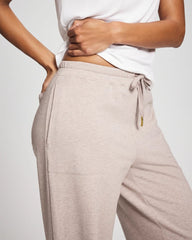 HEATHER MINK - Essential Terry Straight Leg Pants | Soma