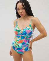 TEAL - Beyond Control Captiva Island Draped V One-Piece | Soma