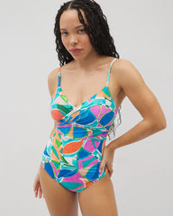TEAL - Beyond Control Captiva Island Draped V One-Piece | Soma