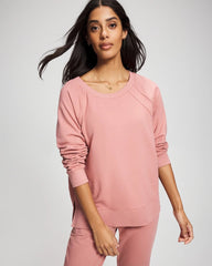 CINDER ROSE - Essential Terry Crewneck Sweatshirt | Soma