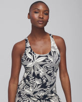 PATTERNED PALMS BLACK - 24/7 Racerback Bra Tank | Soma