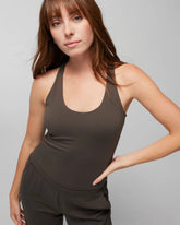 DARK GRAY OLIVE - 24/7 Racerback Bra Tank | Soma