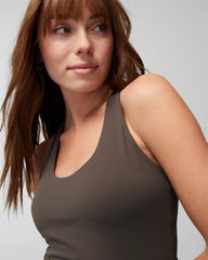 DARK GRAY OLIVE - 24/7 Racerback Bra Tank | Soma