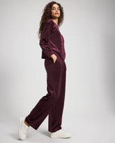 MERLOT - Velour Straight Leg Pants | Soma