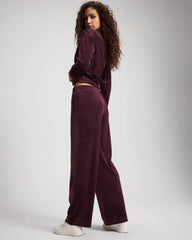 MERLOT - Velour Straight Leg Pants | Soma