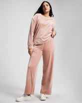 ADOBE ROSE - Velour Straight Leg Pants | Soma