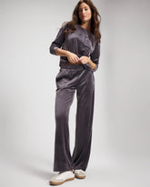 GRAY INK - Velour Straight Leg Pants | Soma