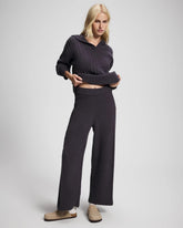 GRAY INK - Cable Knit Plush Ankle Pant | Soma