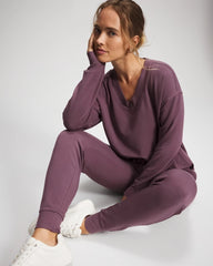 PURPLE FLINT - Ultrasoft Fleece Joggers | Soma
