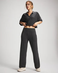 HEATHER QUARTZ - Premier Knit Sweater Wide Leg Pant | Soma