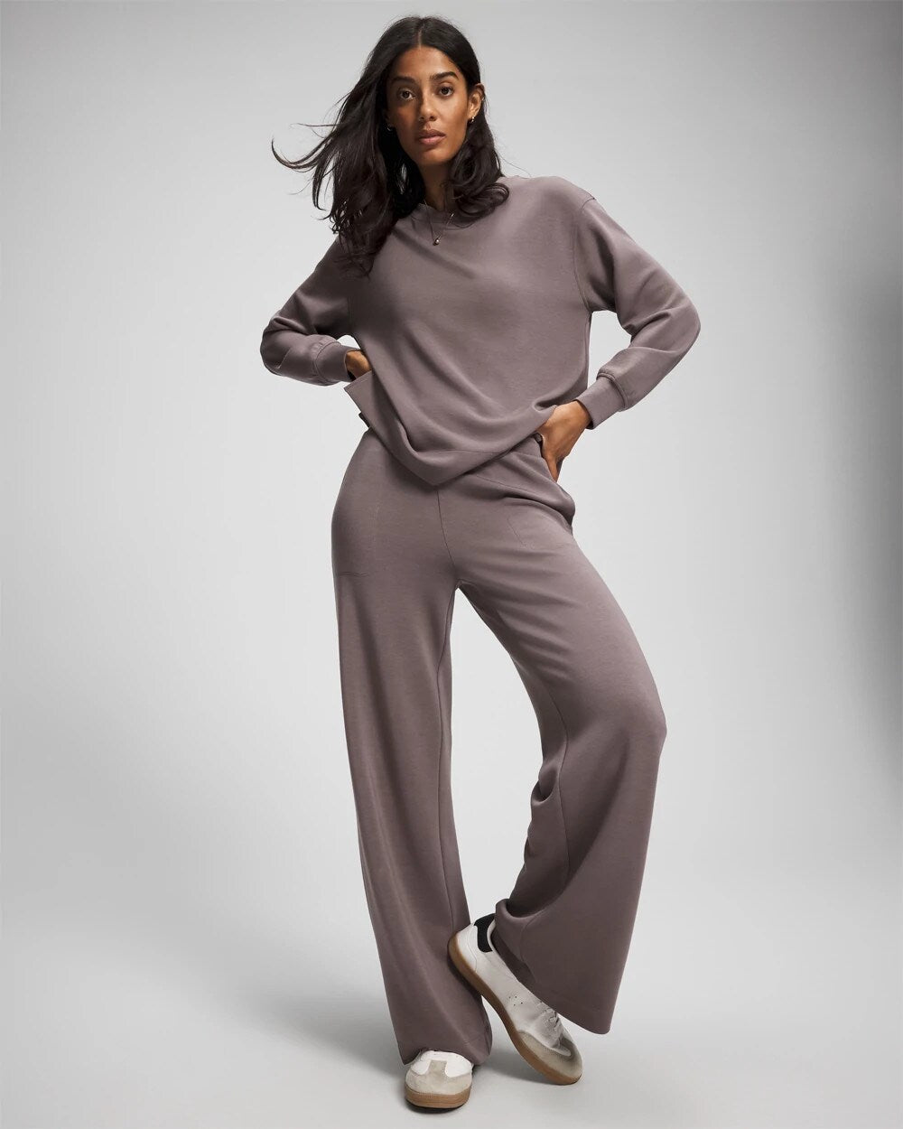 DARK TAUPE - Modern Modal Straight Leg Pant | Soma