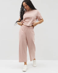 HEATHER CLAY - Wide Leg Crop Pant | Soma