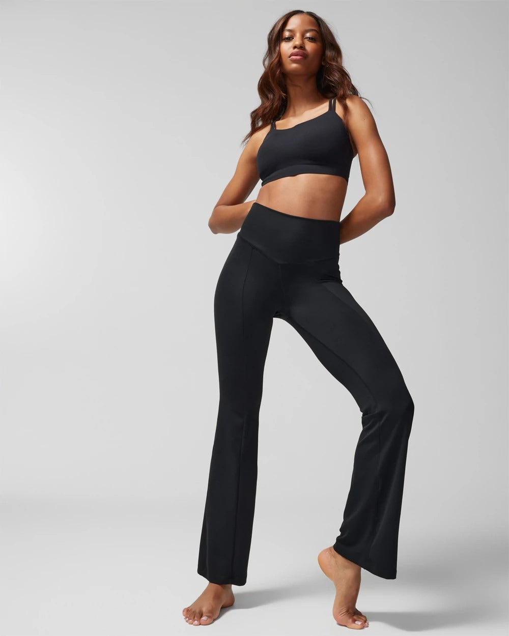 BLACK - 24/7 High-Waist Mini Flare Leggings | Soma