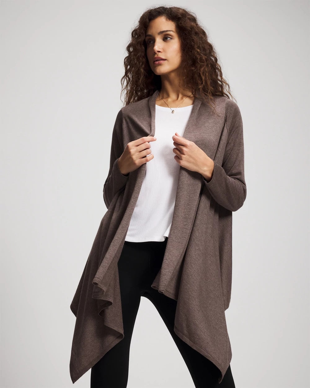 HEATHER COCOA - Sweater Travel Wrap | Soma