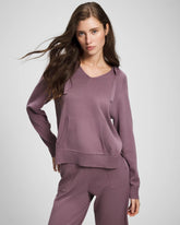 PURPLE FLINT - Cotton Sweater Hoodie | Soma