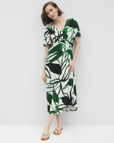 INKY LEAVES GRAND COCONUT - Pamilla Midi Bra Dress | Soma