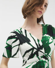 INKY LEAVES GRAND COCONUT - Pamilla Midi Bra Dress | Soma