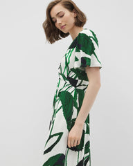 INKY LEAVES GRAND COCONUT - Pamilla Midi Bra Dress | Soma