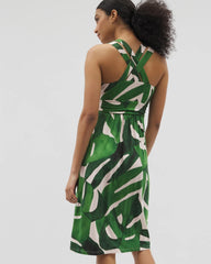 TROPICAL BREEZE G PALM - Cross Back Strap Bra Dress | Soma