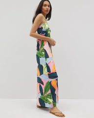 FLIRTY FLORA DARK SEA - Retreat Maxi Bra Dress | Soma