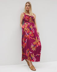 SUNRISE FLORA RED BEAUTY - Bahia Maxi Bra Dress | Soma
